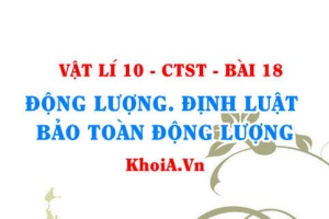 Khái niệm động lượng, Công thức tính động lượng và định luật bảo toàn động lượng - Vật lí 10 bài 18